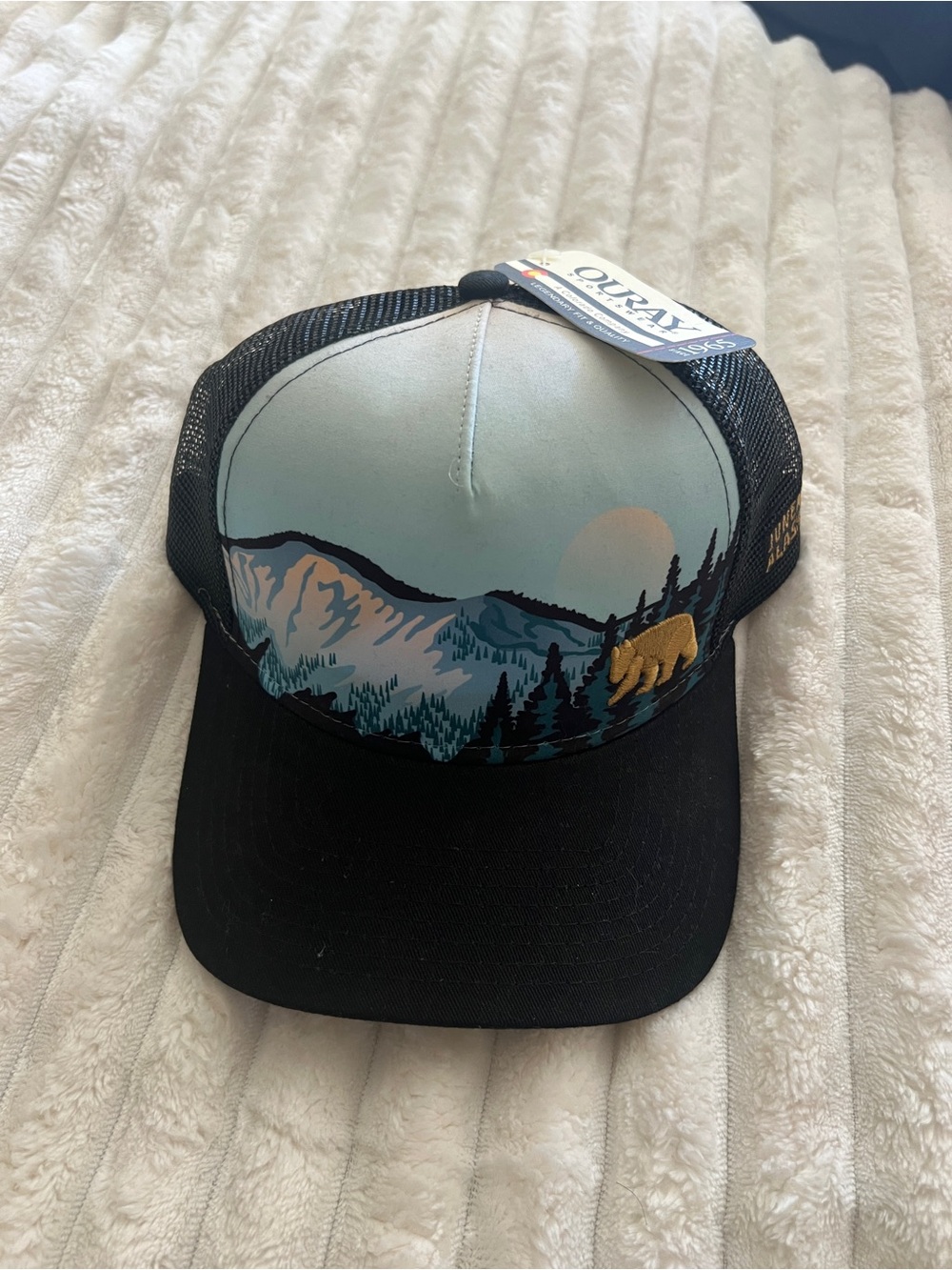 Alaska Blue Mountain Bear Trucker Hat